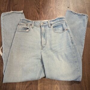 Abercrombie & Fitch Women High Rise Light Blue Jeans